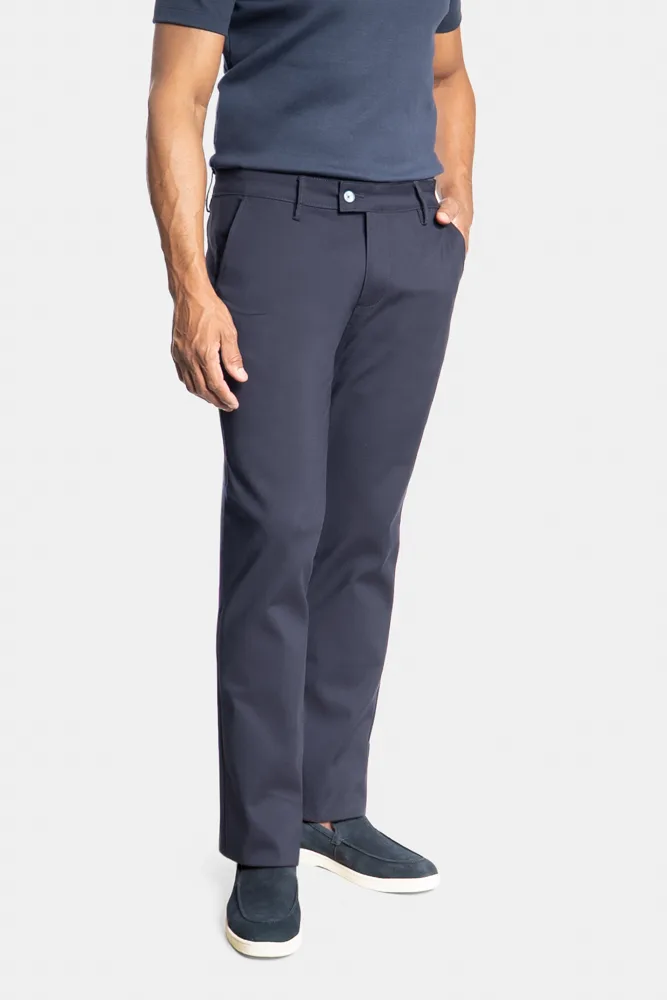 CALÇA LEONE COTTON - Azul-marinho — foto oficial