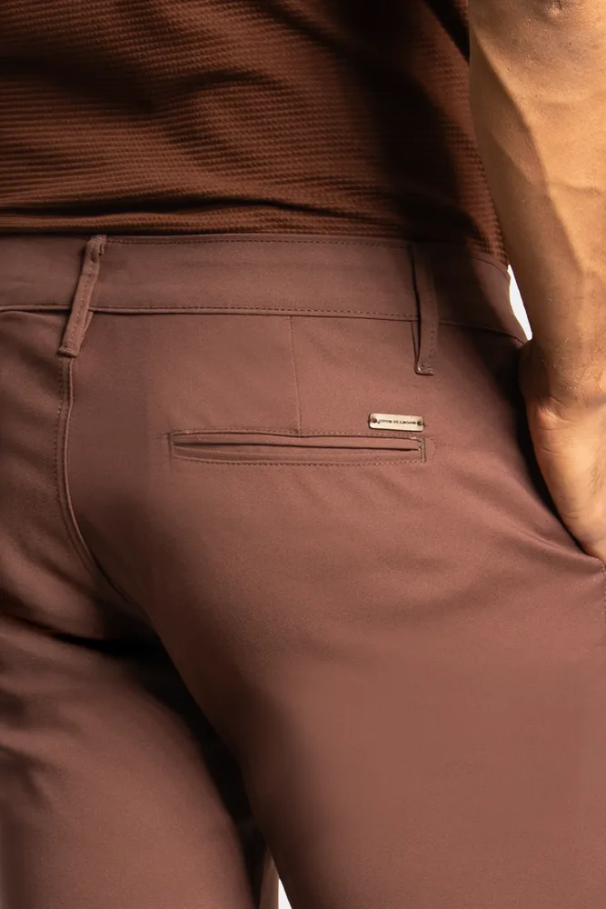 CALÇA LEONE COTTON - Café — foto oficial