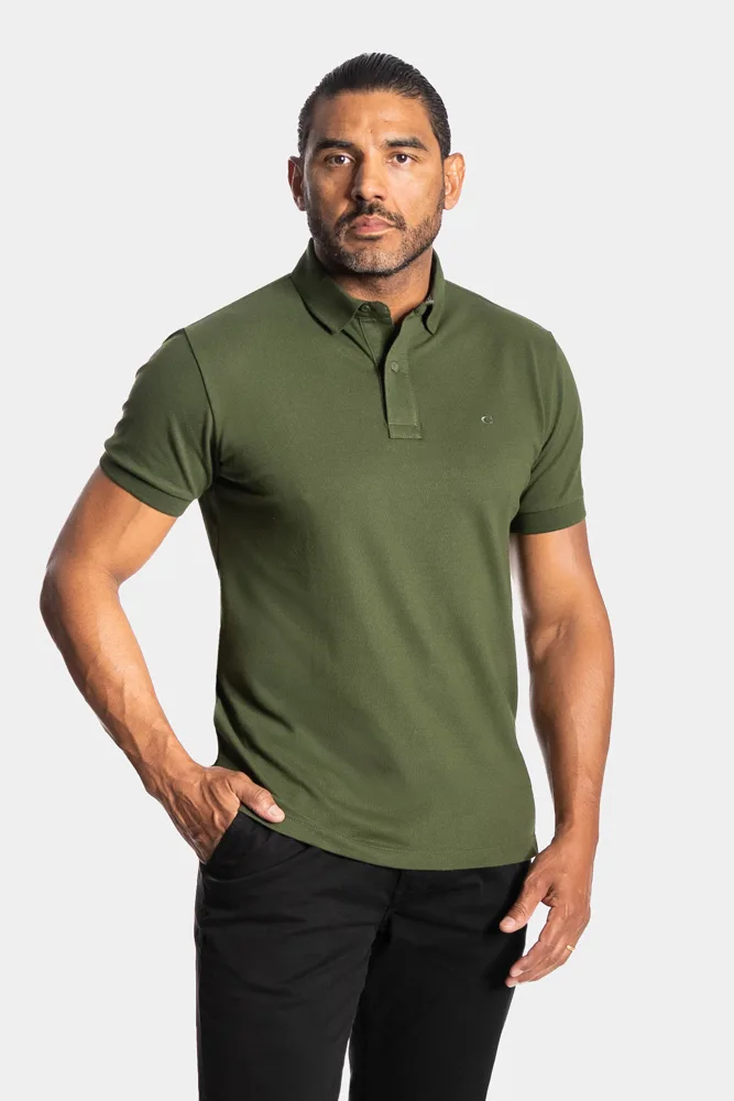 POLO PIQUET CRLN - Verde Musgo — foto oficial